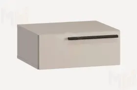 Тумба навесная прикроватная Николь 31 Кашемир/Ручки-черные матовые