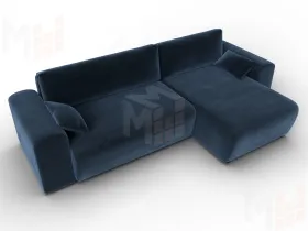 Диван угловой Лига-099 угол универсальный ( TOWER 13 синий )
