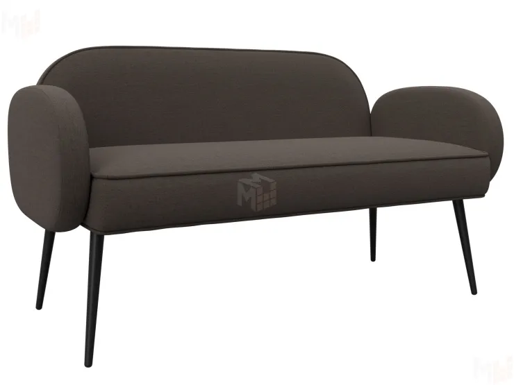 Диван прямой Лига-086 ( Амур 05 коричневый )