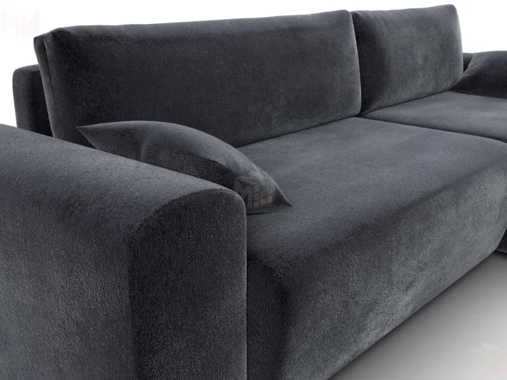 Диван угловой Лига-099 угол универсальный ( TOWER 11 темно-серый )