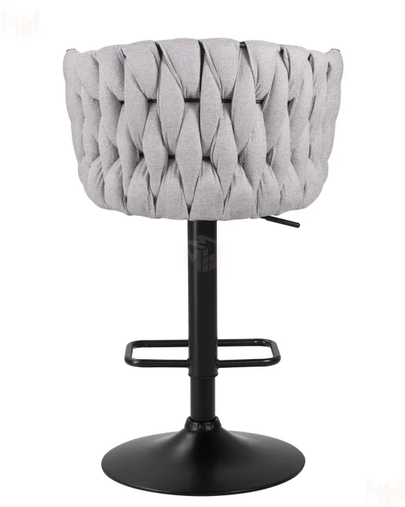 Стул барный DOBRIN LEON (серая ткань (LAR 275-17))