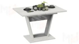 Стол обеденный Гавана Тип 1 Дуб крафт белый, Серый графит