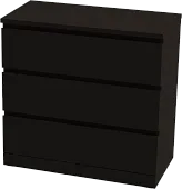 Комод Варма 3 ясень черный