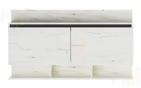 Антресоль  ГРЕТТА 1200  Дуб Крафт белый-Антрацит