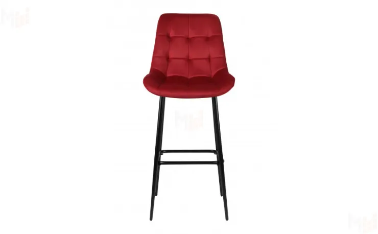 Барный поворотный стул Эйден Confetti bordo/черный