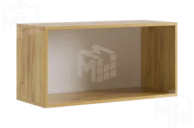 Антресоль Бери  двухдверная дуб крафт золотой/графит