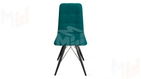 Стул Аспен К3 Черный муар, Велюр Confetti Izumrud