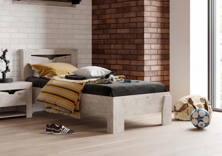 Кровать Соренто  900  Дуб бонифаций