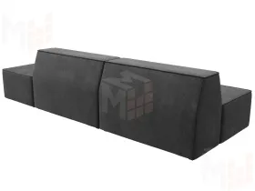 Диван прямой модульный Монс Модерн правый ( BRUT 16 темно-серый )