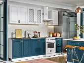 Кухня Ирина 2,0 белый/джинс