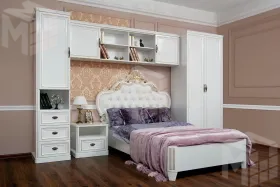 Спальня детская Натали белый глянец