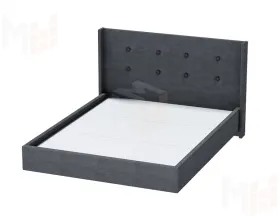 Кровать арт. 021 Антрацит (ЛН) 1400x2000