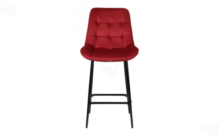 Полубарный стул Эйден Confetti bordo/черный