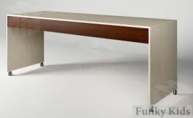 Кровать-чердак Фанки Кидз-22 + кровать 13/53СВ + стол письменный 13/58СВ