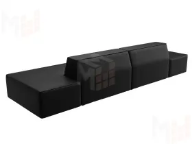 Диван прямой модульный Монс лофт ( GRIFON 18 черный )