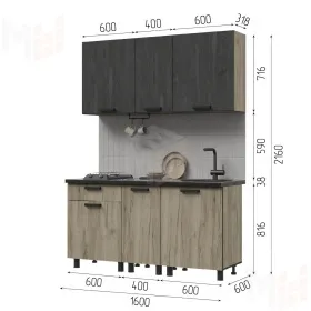 Кухонный гарнитур Эдинбург 1,6