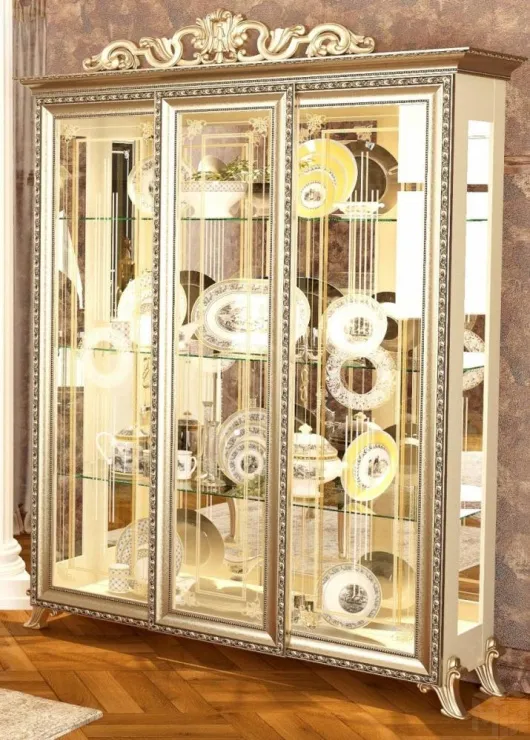 Витрина 3-х дверная Версаль ГВ-04