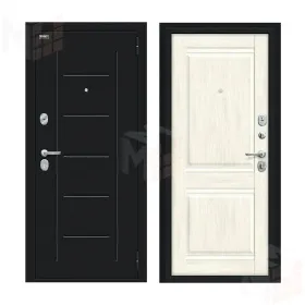 Входная металлическая дверь Некст Kale Букле черное/Nordic Oak