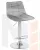 Стул барный DOBRIN TAILOR (серый велюр (MJ9-75))
