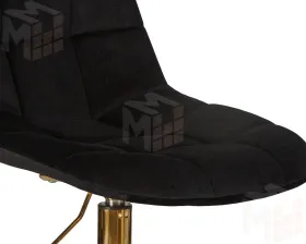 Офисное кресло для персонала DOBRIN DIANA (чёрный велюр (MJ9-101))