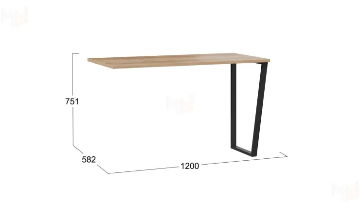 Стол письменный  Порто - ТД-393.15.01 Графит