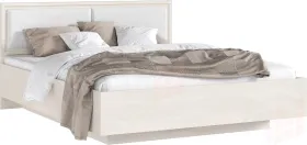 Престиж 2 Кровать парящая 1,6м (ортопед дерево) с подсветкой (Сандал светлый, Сандал светлый)