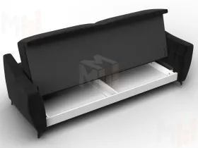 Диван-книжка Лига-095 НПБ ( SEVEN 35 черный )