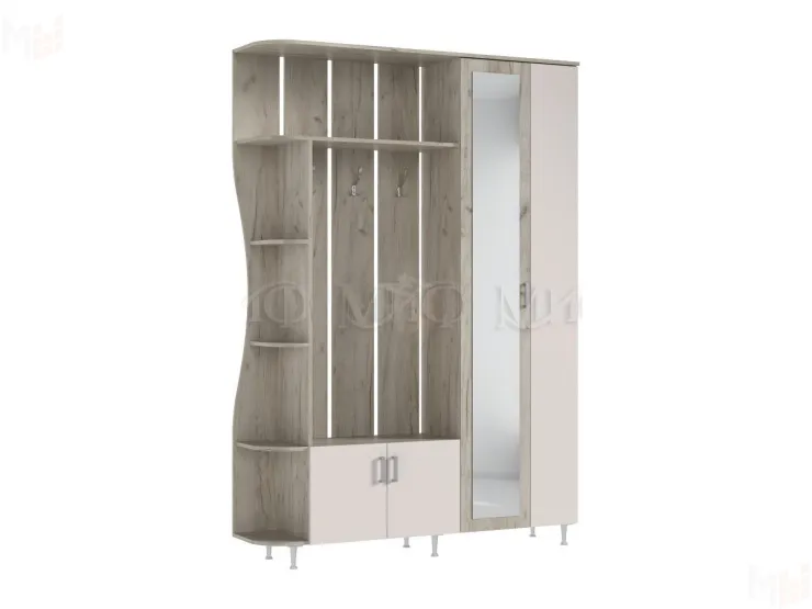 Прихожая Лика-1 крафт серый/кашемир