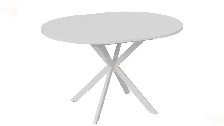 Стол обеденный раздвижной Мэдисон Тип 1 Белый муар, Белый