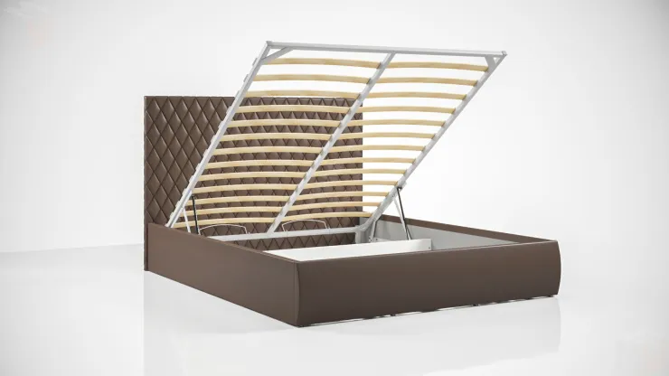 Кровать Стелла Brown 140 с подъемным механизмом