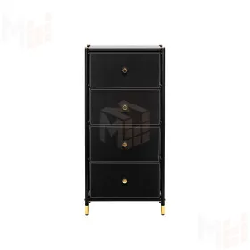 Комод Leset Нирита/Хайди, 4 ящика, Черный (Черный/Черный)