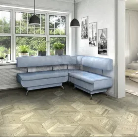 Кухонный диван Валенсия Стандартный комплект 1700х1500 Велюр Лагуна