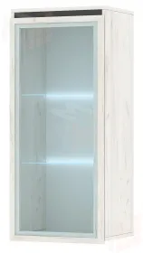 Пенал ГРЕТТА навесной 1В Крафт белый-Антрацит