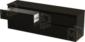 Комод Varma 4D шпон ясень черный