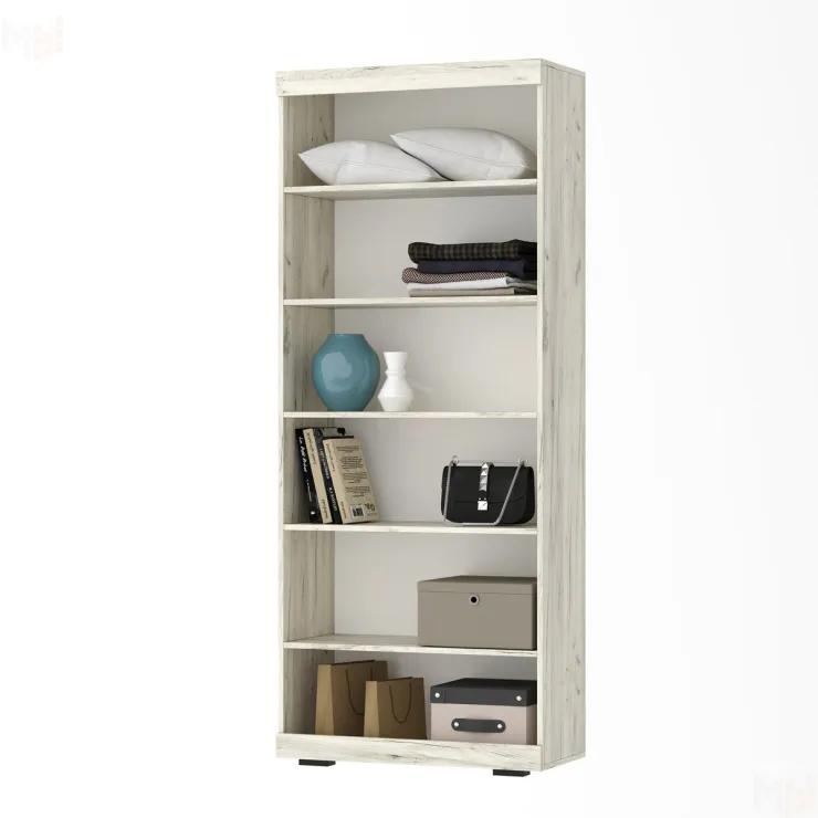 Шкаф Соната ШСЗ-800 с полками Дуб Крафт белый-Антрацит