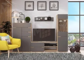 Гостиная Анталия-1 (сонома/графит софт)