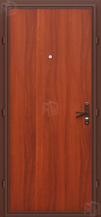 Входная металлическая дверь Эконом Антик Медь/Л-11 (ИталОрех)