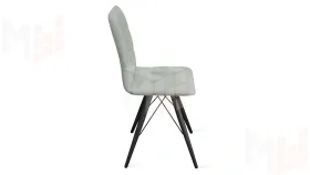 Стул Аспен К3 Черный муар, Велюр Confetti Silver
