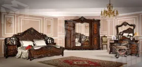 Спальня Джоконда корень дуба глянец композиция 3