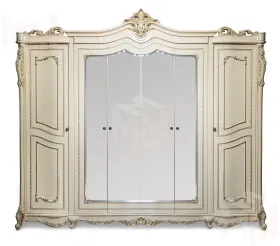 Шкаф Джоконда 6-дверный крем глянец