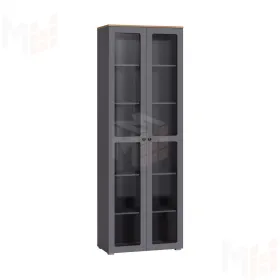 Шкаф-витрина Остин 16.394.02 серый графит