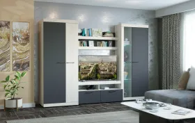 Гостиная Соната Композиция 2  Дуб Сонома - Дуб Сакраменто