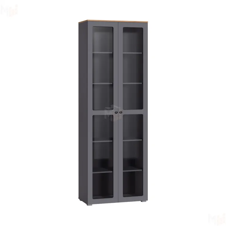 Шкаф-витрина Остин 16.394.02 серый графит