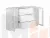 Тумба Сириус 2 двери со стеклом и 3 ящика 156*95 Белый