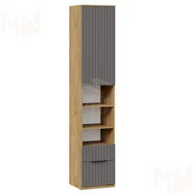 Шкаф комбинированный Хилтон 404.004.000 Графит матовый