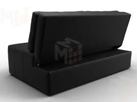 Диван прямой Лига-107 (140) ( GRIFON 18 черный )