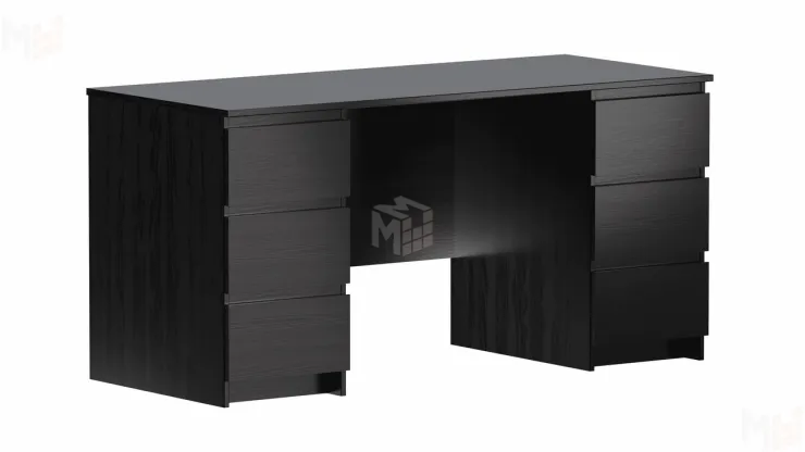 2.03.06.040.5 КАСТОР стол письменный 6 ящиков 151х65 RU Дуб Венге