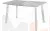 Стол раскладной стеклянный Лаки Лофт 140 Белый/Белый