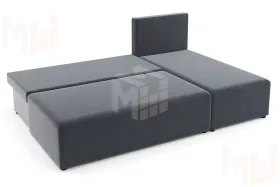 Угловой диван Рим Светло-серый, Темно-серый