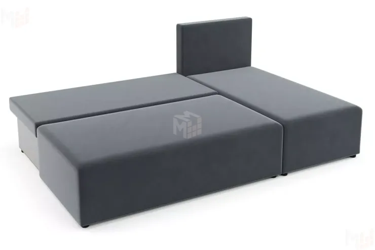 Угловой диван Рим Светло-серый, Темно-серый